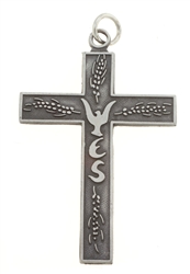 YES Cross (Youth Encounter the Savior), Pewter, Large Size