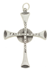 Pewter "Hostage Cross"