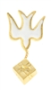 Dove with Gift Lapel Pin