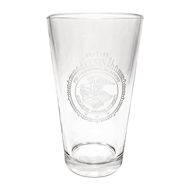 Etched Pint Glass