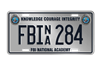 FBINA License Plate