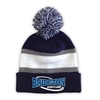 BRIDGTON STRIPED BEANIE WITH POM