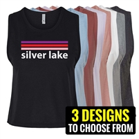 SILVER LAKE  LADIES' RACERBACK CROPPED TANK