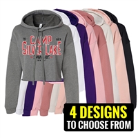 SILVER LAKE LADIES' CROPPED FLEECE HOODIE