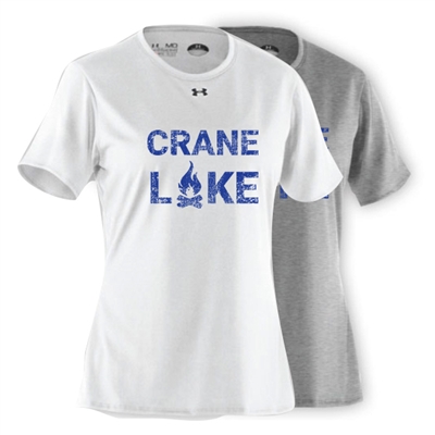 CRANE LAKE LADIES UNDER ARMOUR TEE