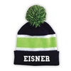 EISNER STRIPED BEANIE WITH POM