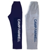 CAMP FARWELL OPEN BOTTOM SWEATPANTS WITH POCKETS