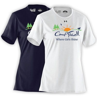 CAMP FARWELL LADIES UNDER ARMOUR TEE
