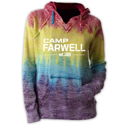 CAMP FARWELL COURTNEY BURNOUT V-NOTCH SWEATSHIRT