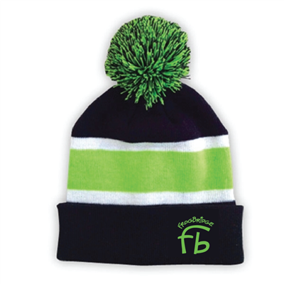 FROGBRIDGE STRIPED BEANIE WITH POM