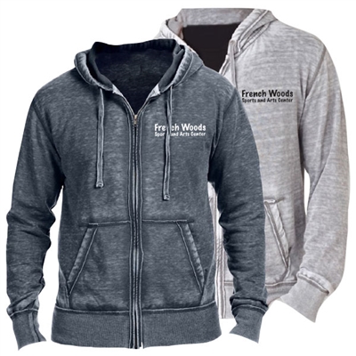 FRENCH WOODS SPORTS & ARTS UNISEX BURNOUT HOODY