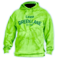 GREEN LANE LIME TIE DYE HOODY