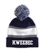 KWEEBEC STRIPED BEANIE WITH POM