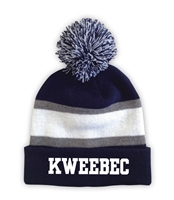 KWEEBEC STRIPED BEANIE WITH POM