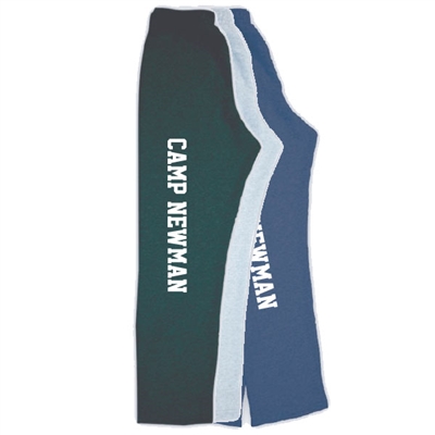 CAMP NEWMAN OPEN BOTTOM SWEATPANTS WITH POCKETS