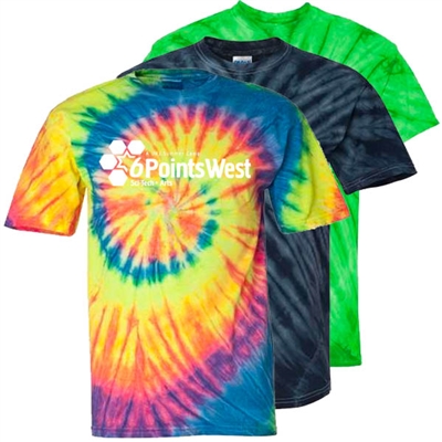 6 POINTS WEST TIE DYE TEE