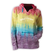 WAZIYATAH COURTNEY BURNOUT V-NOTCH SWEATSHIRT