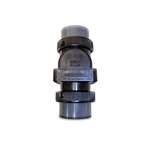 Check Valve 2" x 2" with 2 Unions CPVC Black