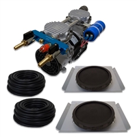 Pro Aeration, Deep Water System with Cabinet for Ponds and Lakes - (1) 1/2HP, 3.9 CFM Air Compressor, Base Mounted Cabinet, (1) Single-10" EPDM Rubber Diffuser Disc Assembly - PARP-60KSD1