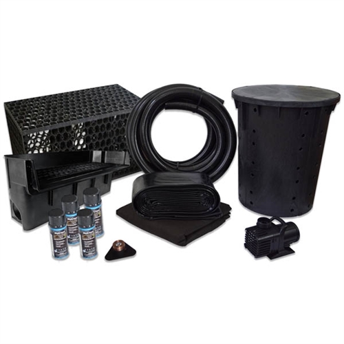 PVCPLANB0 - Simply Pond Free 6100 Waterfall Kit with MatrixBlox with 15' x 30' PVC Liner and 6,100 GPH Pump