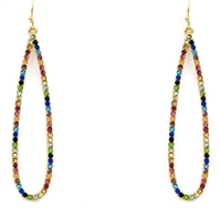 Oblong Pave Earrings