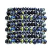 9 Piece Stone Stretch Bracelet