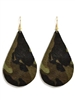 Leather Teardrop Earrings