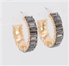 Baquette Hoop Earrings