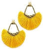 Hammered Hinge Tassel Earring