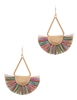 Fan Tassel Hook Earring