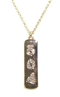 "504" Pave Crystal Necklace