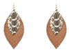 Leather Animal Print Earrings