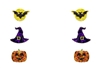 3 PC Halloween Stud Earrings