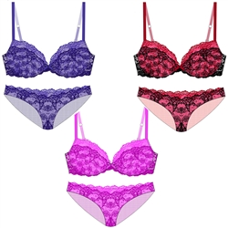 Wholesale Layered Lace Bra set