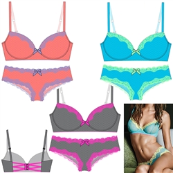 Wholesale Sherbert Mesh Bra set