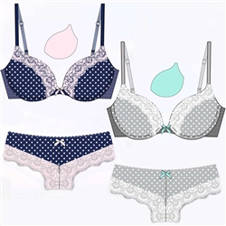 Wholesale April Lace Trimmed Bra set