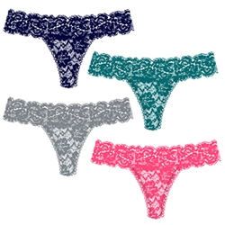 Wholesale Stretch Lace Spandex Thong