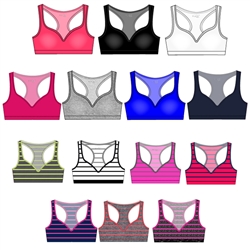 Wholesale Plus Size Seamless Racerback Push up Bra