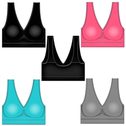 Wholesale Seamless sports bra with removable pads