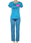 Wholesale cotton pajama set - My heart is for you