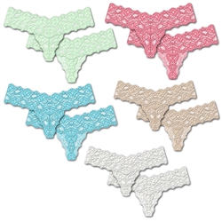 4 Ever thong - Allover Lace spandex thong