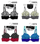 Poly Spandex Plus size Bras - 2 PCs on a hanger