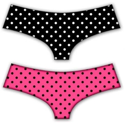 Wholesale Laser cut boyleg with dots print