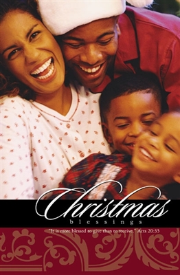 Pkg./100 Christmas Blessings Bulletins. Save 50%.