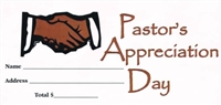 "Pastor's Appreciation Day" Bill-Size Offering Envelope 100-pak.