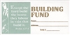 "Building Fund" Psalm 127:1 (KJV) Bill-Size Offering Envelope 100-pak. SAVE 50%.