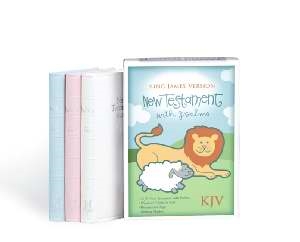 KJV Baby's New Testament w/Psalms-White Imitation Leather. Save 30%.