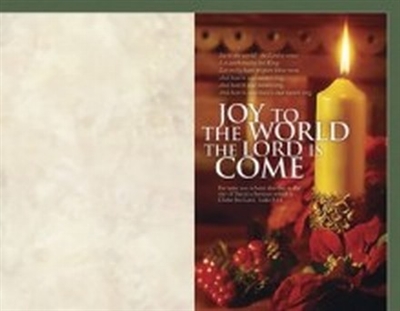 Joy To The World Christmas Bulletins (pkg.100).  Save 50%