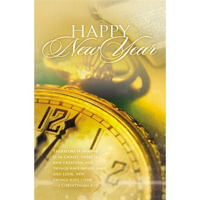 New Creation New Years Bulletins (pkg.100).  Save 50%.