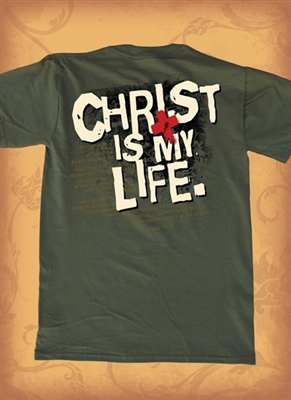 Red Letter 9 Christ Is Life T-Shirt. Small. Save 75%.